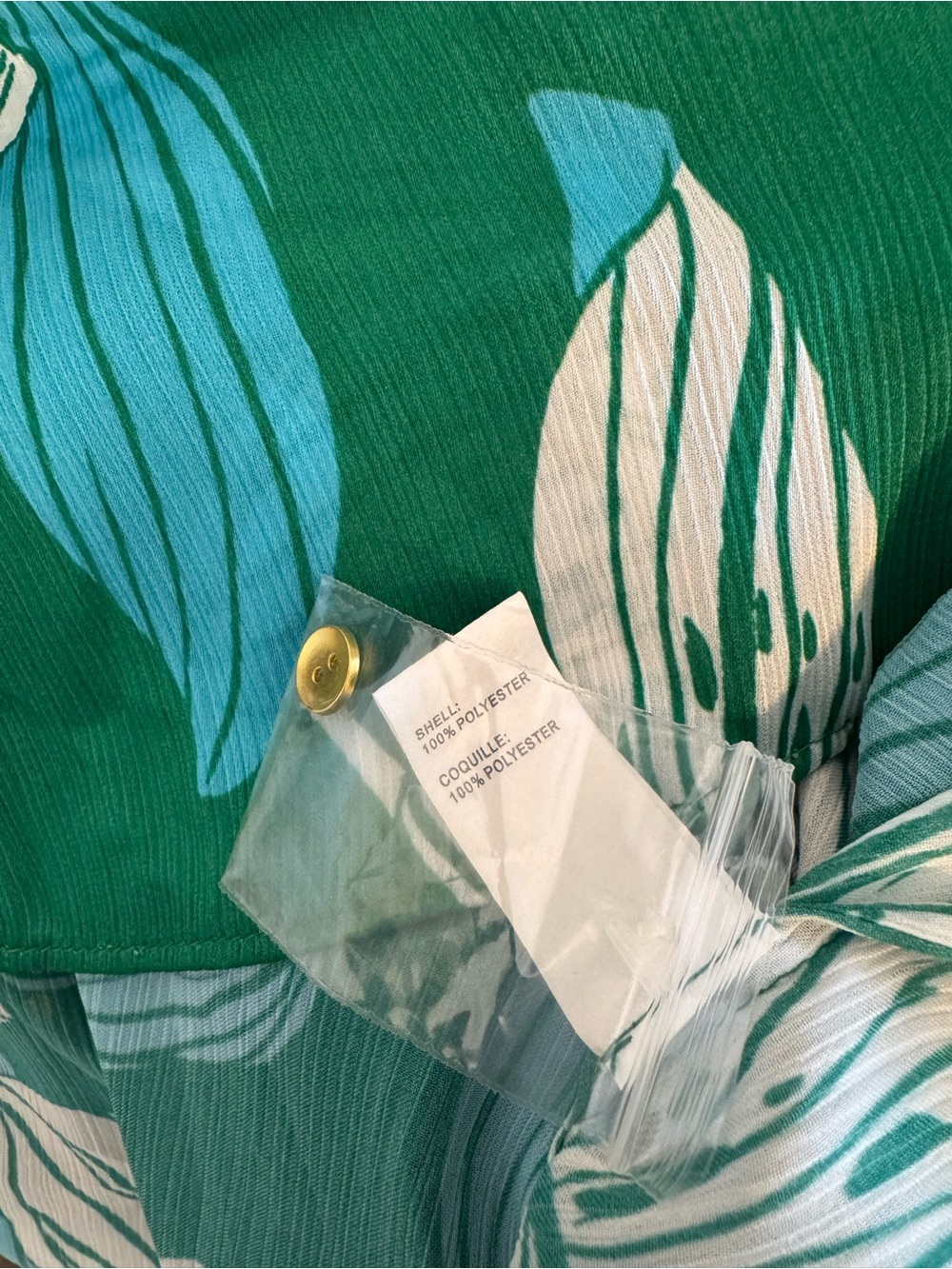 NWOT Ramy Brook Savanna Lily Print Ruffle Button Front Blouse Size XL - Picture 7 of 8